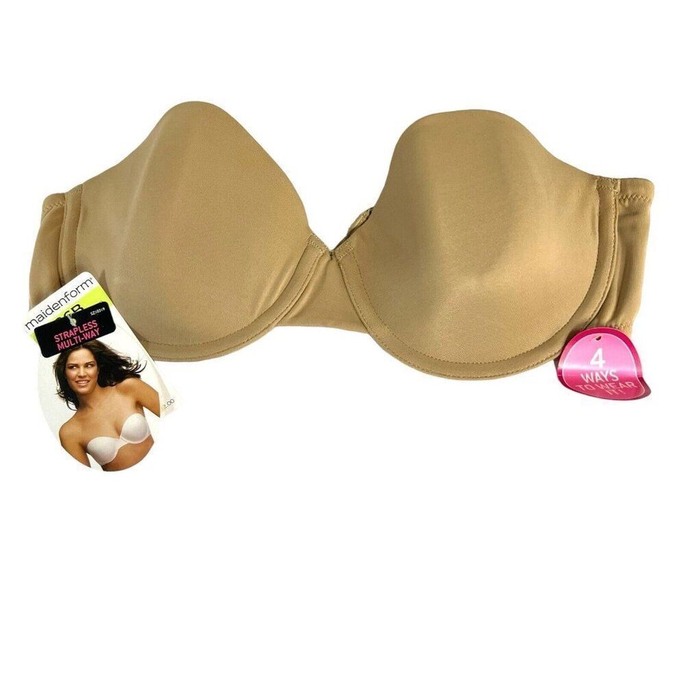 Maidenform Ladies' Comfort Strapless Bra Multi-Way Underwire 36B Support NEW